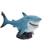 COOLTHICK 水槽飾り アクアリウム オブジェ オーナメント 樹脂 金魚 熱帯魚 水槽 (サメ)