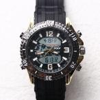 腕時計 メンズ メンズ腕時計 HPFS1702-YGBK2 アナデジ デジアナ アナログ&amp;デジタル クロノグラフ 防水 ダイバーズウォッチ風