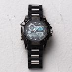 Yahoo! Yahoo!ショッピング(ヤフー ショッピング)腕時計 メンズ メンズ腕時計 HPFS612-BKBK アナデジ デジアナ アナログ&デジタル クロノグラフ 防水 ダイバーズウォッチ風