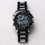 Yahoo! Yahoo!ショッピング(ヤフー ショッピング)腕時計 メンズ メンズ腕時計 HPFS612-SVBK アナデジ デジアナ アナログ&デジタル クロノグラフ 防水 ダイバーズウォッチ風