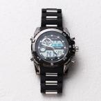 腕時計 メンズ メンズ腕時計 HPFS615-BKBK アナデジ デジアナ アナログ&amp;デジタル クロノグラフ 防水 ダイバーズウォッチ風