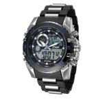 腕時計 メンズ メンズ腕時計 HPFS615-SVBL アナデジ デジアナ アナログ&amp;デジタル クロノグラフ 防水 ダイバーズウォッチ風