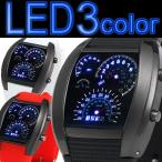 Yahoo! Yahoo!ショッピング(ヤフー ショッピング)腕時計 メンズ メンズ腕時計 LED003 タコメーター 日付表示 トリプルカレンダー