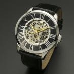 取寄品 腕時計 メンズ Salvatore Marra メンズ腕時計 サルバトーレマーラ  SM16101-SSBK 手巻き 革ベルト  送料無料