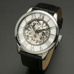 取寄品 腕時計 メンズ Salvatore Marra メンズ腕時計 サルバトーレマーラ SM16101-SSWH 手巻き 革ベルト 送料無料