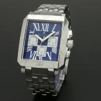 取寄品 腕時計 メンズ Salvatore Marra メンズ腕時計 サルバトーレマーラ  SM17117-SSBLSV 角型 クロノグラフ メタル  送料無料