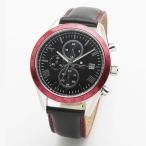 取寄品 腕時計 メンズ Salvatore Marra メンズ腕時計 サルバトーレマーラ SM19108-SSBKRD1 クロノグラフ 革ベルト 防水 送料無料