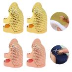  напёрсток рукоделие шитье напёрсток палец протектор швейные инструменты 4 штук регулировка возможный палец металл защита предотвращение скольжения шитье для палец защита DIY шитье инструмент рукоделие сопутствующие товары свободный simbru