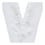  половина воротник вышивка белый нить . золотой нить H-02 (5.. type ..)