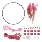 PATIKIL DIY Dream catcher комплект Dream для кетчера товар конструкция орнамент ручная работа Dream catcher комплект розовый 