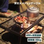 VASTLAND 焚き火 メッシュテーブル キャンプ用 ローテーブル 耐熱塗装 折りたたみ式 爆買