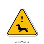  собака . - такса магнит . пробег предотвращение собака скол .. внимание 