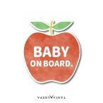 Baby on board магнит яблоко 