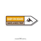  гора BABY ON BOARD магнит 