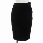 フェンディ FENDI 美品 ヴィンテージ スカート ベロア ベルベット イタリア製 黒 ブラック 40 S位 ☆AA★ レディース