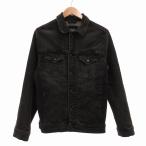 ザラ ZARA デニムジャケット Gジャン 3rd S 黒 ブラック /UO メンズ