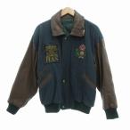 ショッピングhardy ハーディエイミス HARDY AMIES ヴィンテージ スタジャン ジャケット カシミヤ混 IV 緑系 /UO メンズ