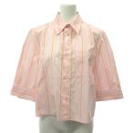 マルニ MARNI 01TQ 24 91055 24SS シャツ ブラウス 半袖 ストライプ ピンク 40 レディース
