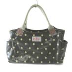 キャスキッドソン Cath Kidston ハンドバッグ コーティング ドット柄 カーキ ■F レディース