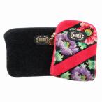 フェイラー FEILER ミニポーチ まとめ2点セット シュニール織 花柄 黒 ブラック 赤 レッド /GV ■GY99 レディース