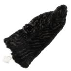  не использовался товар с биркой No-brand muffler пелерина норка мех мех серый чёрный черный /JS #GY45 женский 