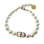 ディオール Dior 美品 30 MONTAIGNE 30 モンテーニュ ブレスレッド レジンパール ゴールドカラー B1096MTGRS_D301 レディース