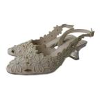 ブリジットバーキン Bridget Birkin サンダル ミュール シューズ 花柄 ピンクベージュ 22.5cm レディース