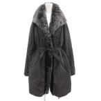  vi Ora ntiviolanti с хлопком пальто нейлон средний половина длина угольно-серый /AE женский 