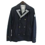 モンクレール MONCLER ガムブルー GAMME BLUE テーラードジャケット 金釦 ダークネイビー 2 メンズ