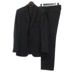 ショッピングドルチェ ドルチェ&ガッバーナ ドルガバ DOLCE&GABBANA 美品 スーツ セットアップ ストライプ テーラードジャケット スラックス ブラック 46