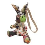 レスポートサック LesportSAC 美品 ストラップ チャーム うさぎ パッチワーク ぬいぐるみ マルチカラー レディース