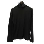 アルマーニ ジーンズ ARMANI JEANS ハイネック カットソー カシミヤ混 長袖 ブラック 黒 M メンズ