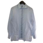 ショッピングエルメス エルメス HERMES セリエボタン シャツ 長袖 ライトブルー 39 15 1/2 メンズ
