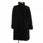 ショッピングポール ポールスミス ブラック Paul Smith BLACK ウール ロングコート  シングル 裏地千鳥柄 ブラック 黒 42 レディース