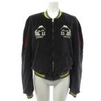 キャピタル kapital 中綿 刺繍 スカジャン ブルゾン ベロア 黒 ブラック 1 ■GY28 K2109LJ034 レディース