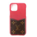 ショッピングヴィトン ルイヴィトン LOUIS VUITTON モノグラム バンパー iPhone アイフォンケース 11Pro レザー M69095 赤 レッド 小物 ■SM1 その他