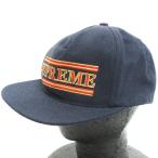 シュプリーム SUPREME キャップ 帽子 スナップバック ロゴ 刺しゅう ネイビー 紺 ■SM1 メンズ