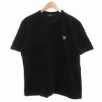 ピーエスポールスミス PS Paul Smith 美品 Tシャツ 半袖 ワンポイント 刺繍 XL 黒 ブラック /UO ■GY19 メンズ