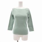 ロンハーマン Ron Herman ニットソー セーター リブ カットオフ ボートネック XS ミントグリーン /JS ■GY19 レディース