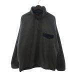 パタゴニア Patagonia SYNCHILLA 美品 21SS SYNCH SNAP-T PULLOVER フリースジャケット ロゴ 刺繍 STY25580SP21 グレー L メンズ
