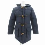 ロンハーマン Ron Herman トレイルウェア Trailwear ダッフルコート ダウン ミドル フーデット チェック XS 紺 ネイビー