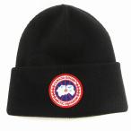 カナダグース CANADA GOOSE ニットキャップ ビーニー 6936M 9921000035 メリノウール ロゴ 黒 ブラック 帽子 メンズ レディース