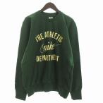 ナイキ NIKE タグ付き オレンジタグ 復刻 トレーナー スウェット プルオーバー ロゴ 長袖 裏毛 クルーネック M 緑 グリーン メンズ