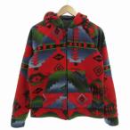  let *gdo* four tune LGF двусторонний Zip выше Parker флис жакет с хлопком общий рисунок стеганое полотно M красный красный чёрный bla