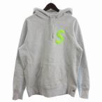 シュプリーム SUPREME 19AW S Logo Hooded Sweatshirt パーカー ロゴ 長袖 コットン グレー M ☆AA★ メンズ
