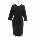 ショッピングzara ザラ ベーシック ZARA BASIC ワンピース ペプラム 長袖 ひざ丈 M 黒 ブラック ■OOM /TZ レディース