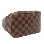 ルイヴィトン LOUIS VUITTON 美品 ダミエ ジェロニモス ボディバッグ クロス 斜め掛け N51994 茶 ブラウン 鞄 ☆AA★ メンズ