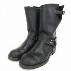 ジョージア Georgia エンジニアブーツ レザー ミドル丈 10 27cm位 黒 ブラック メンズ