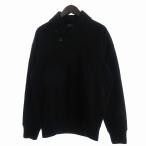 ショッピングショール 未使用品 ポロ ラルフローレン POLO RALPH LAUREN タグ付きトレーナー プルオーバー ショールカラー ニット切替 長袖 無地 M 黒