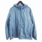  Uniqlo UNIQLO с хлопком пальто средний длина полный Zip капот Old Uniqlo бледно-голубой L #GY99 мужской 